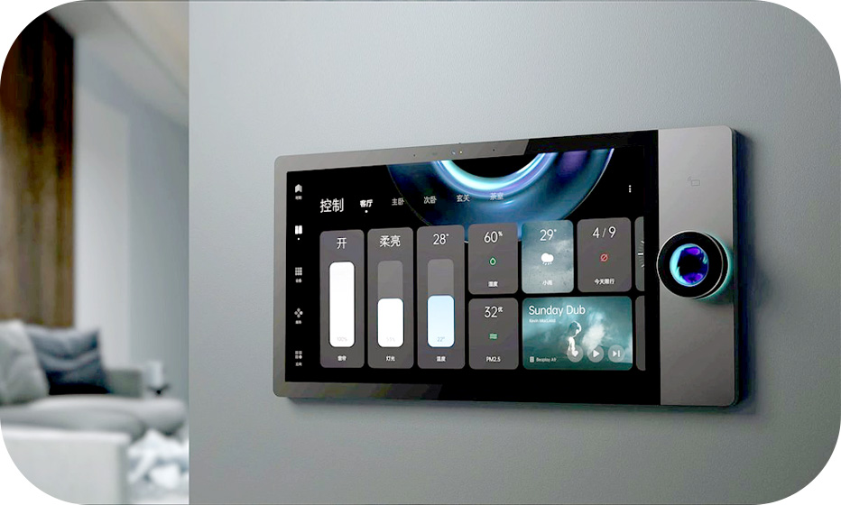 Super smart panel combine with buttons and touch control